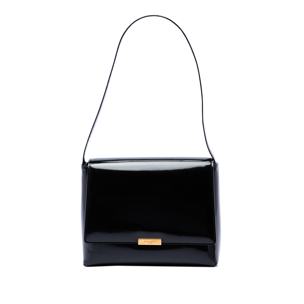 Pre-Loved Saint Laurent Patent Le 90 Shoulder Bag